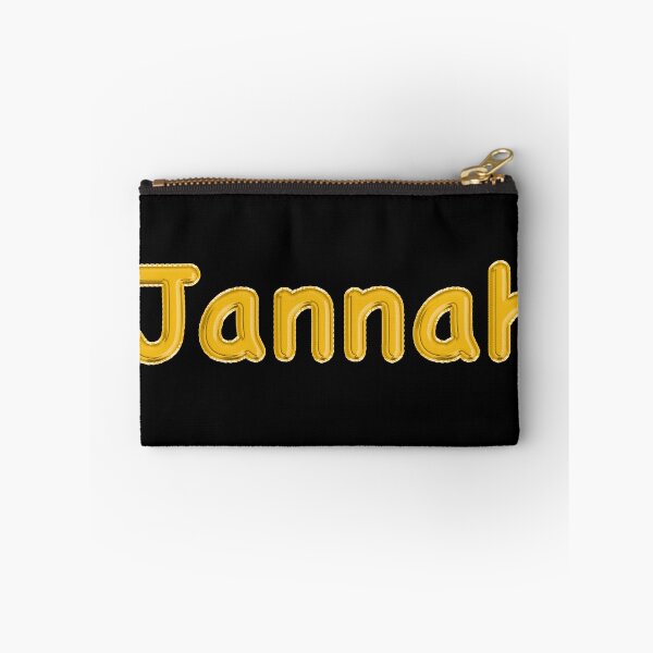 Item preview, Golden Balloon Jannah Name Label (Black) designed and sold by NormadWorld.