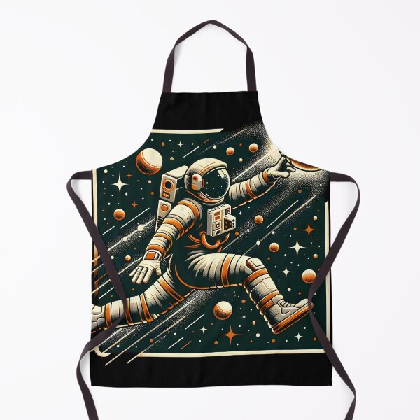 Item preview, Zero Gravity Basketball Astronaut Art designed and sold by inkArtistryfine.
