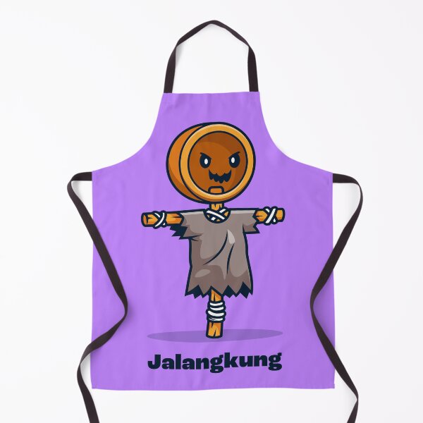 Item preview, Playful Jelangkung: Cute Indonesian Ghost Cartoon Vector Icon designed and sold by hjian8219.