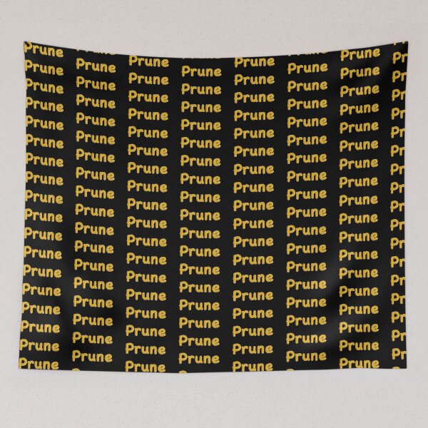 Item preview, Golden Balloon Prune Name Label (Black) designed and sold by NormadWorld.