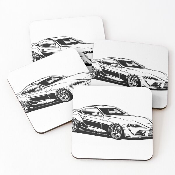 Item preview, Toyata Supra Line Art Style designed and sold by vektoranda.