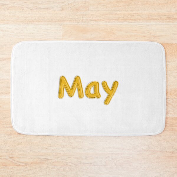 Item preview, Golden Balloon May Name Label  designed and sold by NormadWorld.