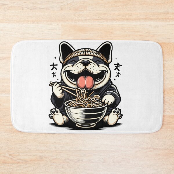 Item preview, Papa bulldog ramen noodle , vintage cartoon style designed and sold by olopaw.