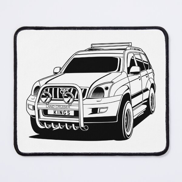Item preview, Toyota Land Cruiser line art Style designed and sold by vektoranda.