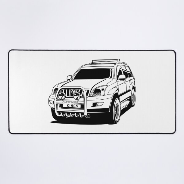 Item preview, Toyota Land Cruiser line art Style designed and sold by vektoranda.