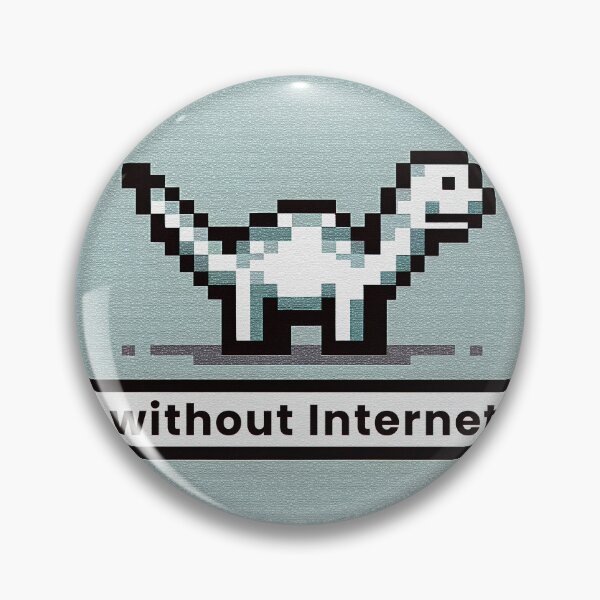Item preview, Retro Pixel Dinosaur Offline Challenge designed and sold by inkArtistryfine.