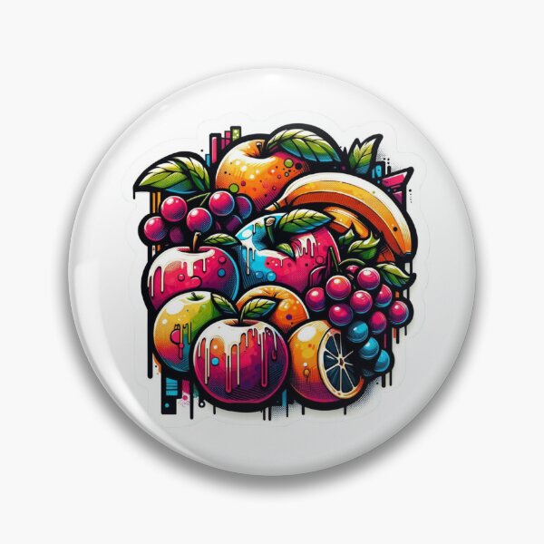 Item preview, Colorful Fruit Apples Oranges Grapes Banana Grunge designed and sold by PremiumDesignz.