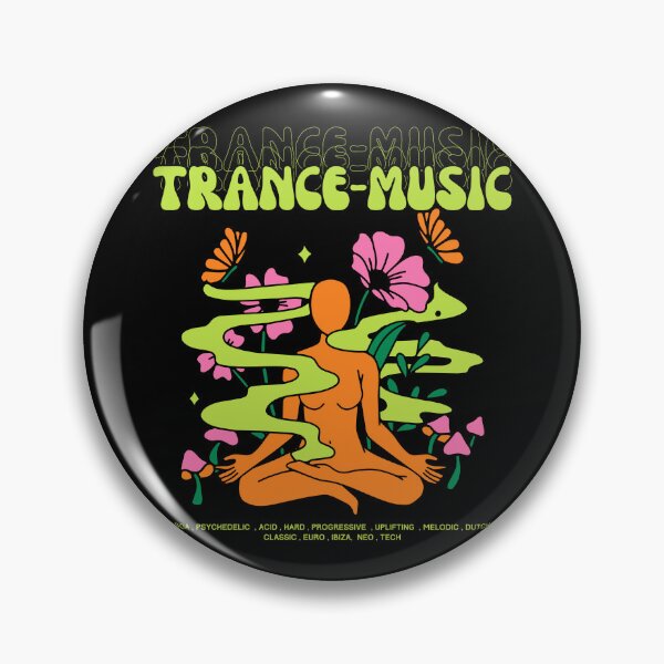 Item preview, TRANCE - Music Meditation (orange/green)  designed and sold by Discothreadz.