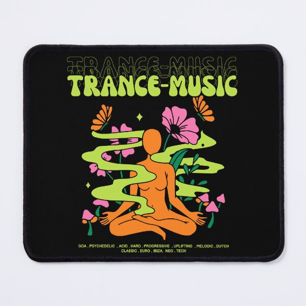 Item preview, TRANCE - Music Meditation (orange/green) designed and sold by Discothreadz.
