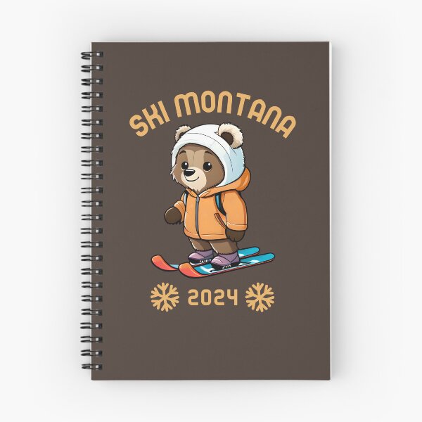 Item preview, Cheerful Bear on Skis - Ski Montana 2024 designed and sold by cinnabardc.