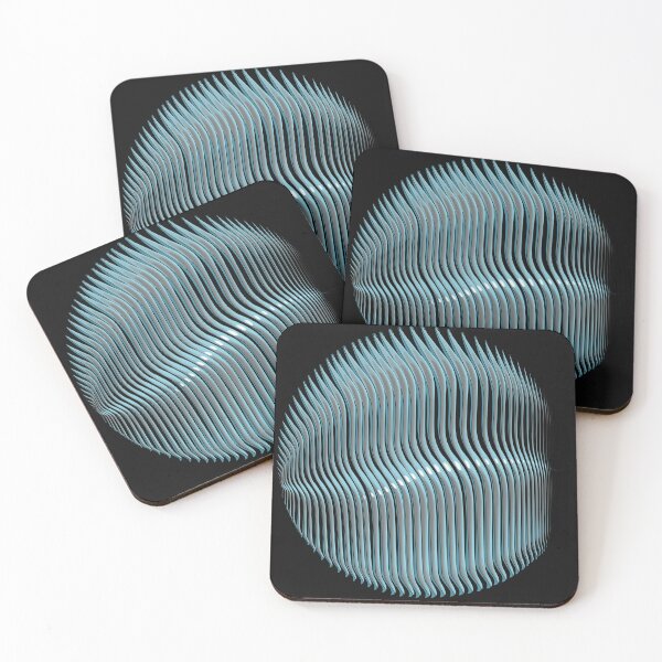 Item preview, Blue wavy skeletal mandala designed and sold by Whimsy Trail Co.