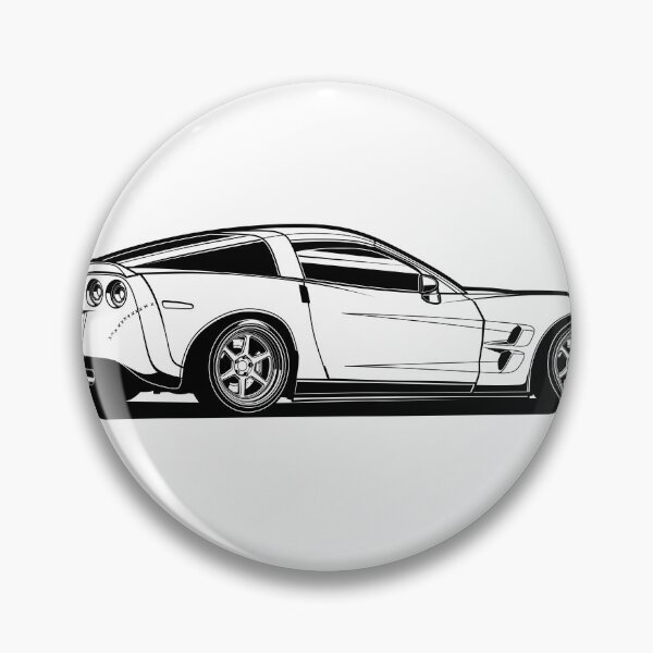Item preview, Chevrolet Corvette (C6) Line Art Style designed and sold by vektoranda.