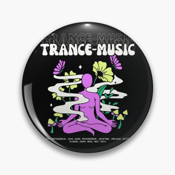 Item preview, TRANCE  - Music Meditation  (violet/lime)  designed and sold by Discothreadz.