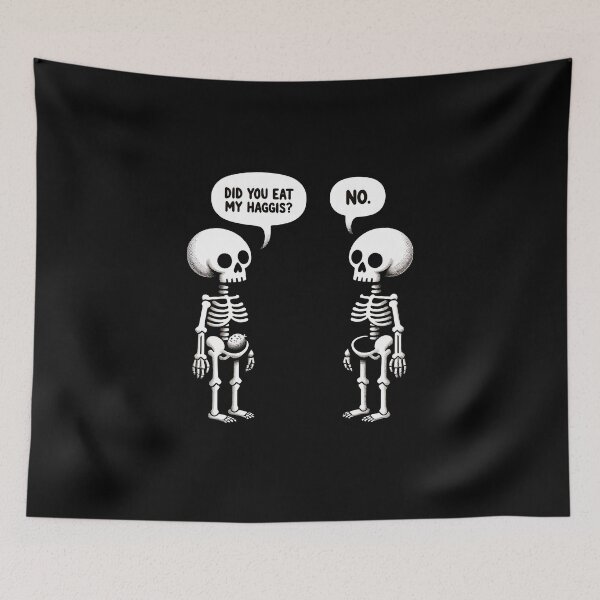Item preview, Haggis Heist Skeleton Shirt - Scottish Foodie Design Scottish Haggis  designed and sold by MAPDDesigns.