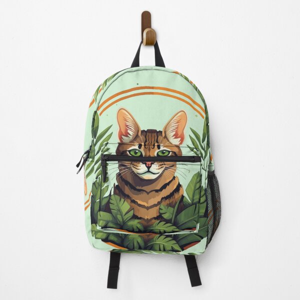 Aperçu de l'œuvre Beau chat Bengal coloré sur le thème de l'arbre créée et vendue par Okracha.