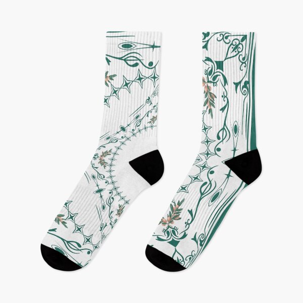 Item preview, Green floral framed scarf on a white background Retro style. designed and sold by APHIDAT-TA.