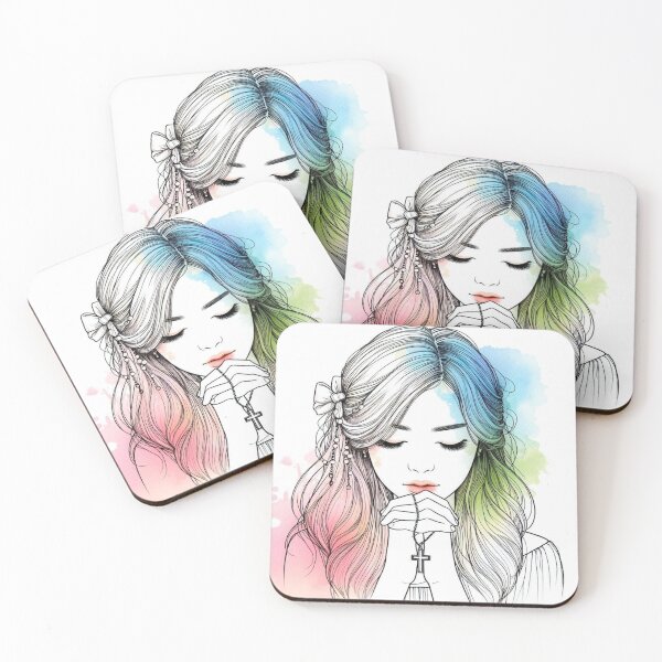 Item preview, Praying girl. designed and sold by growing-mom.