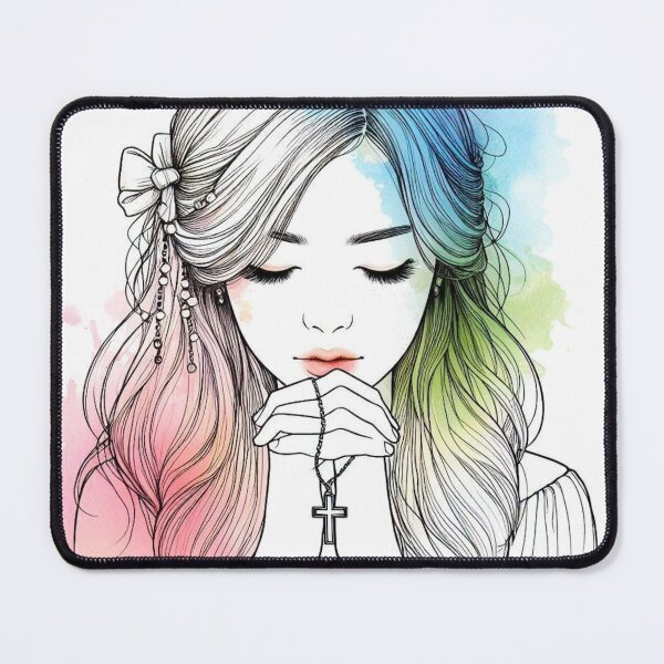 Item preview, Praying girl. designed and sold by growing-mom.