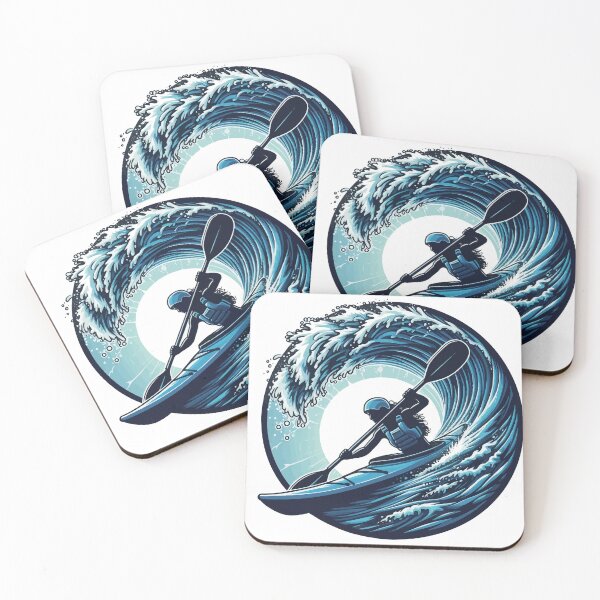 Item preview, Blue kayak surf designed and sold by Kajakfoto.