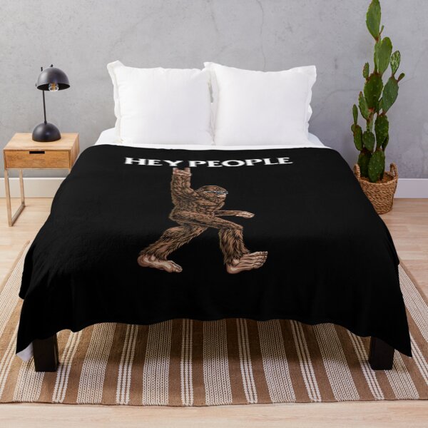 Item preview, Bigfoot Hey People - Hey People Funny Sasquatch Big Foot Graphic Tee designed and sold by myrosetee.