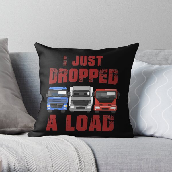 plays with trucks, Truck Driver Shirt, Trucker Gift, Truck Driver Wife, Diesel Shirt, Truck Driver Accessories, Gift for Him Throw Pillow for  Sale by Kreature Look