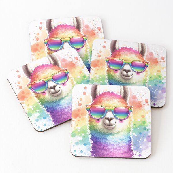 Item preview, A llama wearing sunglasses. designed and sold by growing-mom.