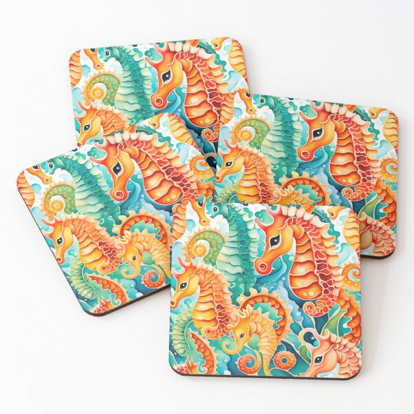 Item preview, Cute Seahorses 1 designed and sold by artedamensagem.