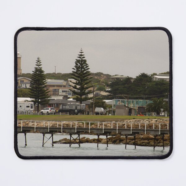 Item preview, Beachport, Australia: Scenic View of Village and Pier designed and sold by TRex-Landscapes.