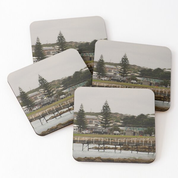 Item preview, Beachport, Australia: Scenic View of Village and Pier designed and sold by TRex-Landscapes.