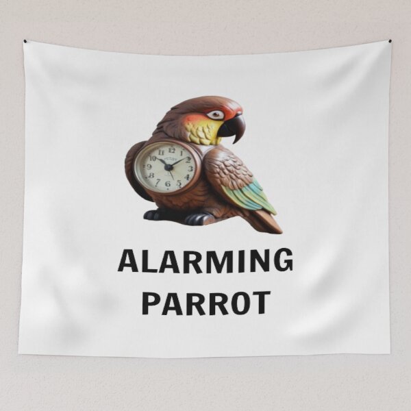 Item preview, Alarming Parrot Clock | Parrot | Parrots Lover | Parrot Owner designed and sold by PLANTONE.