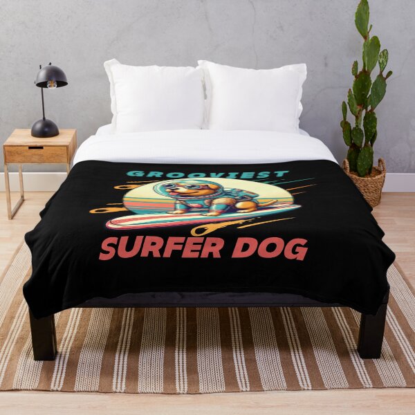 Item preview, Grooviest Surfer Dog designed and sold by SnuggleSafari.
