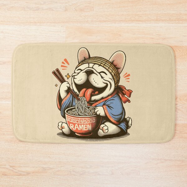 Item preview, Papa bulldog ramen noodle , vintage cartoon style designed and sold by olopaw.