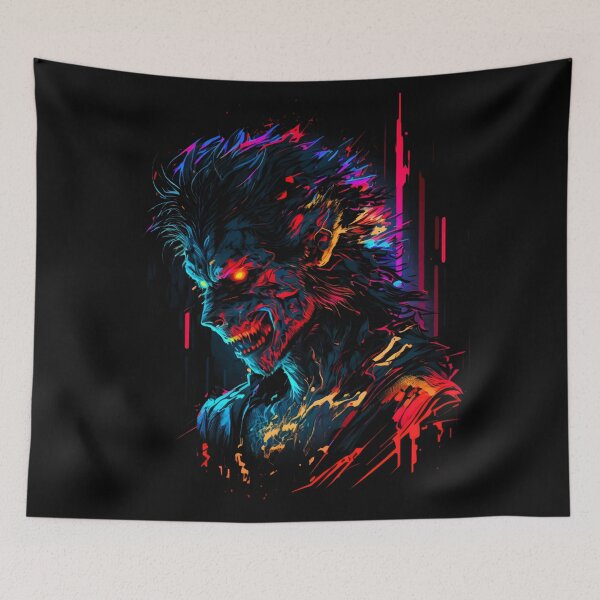 Item preview, Nocturnal Revenge Abstract Wolfman  designed and sold by Spookyashell.
