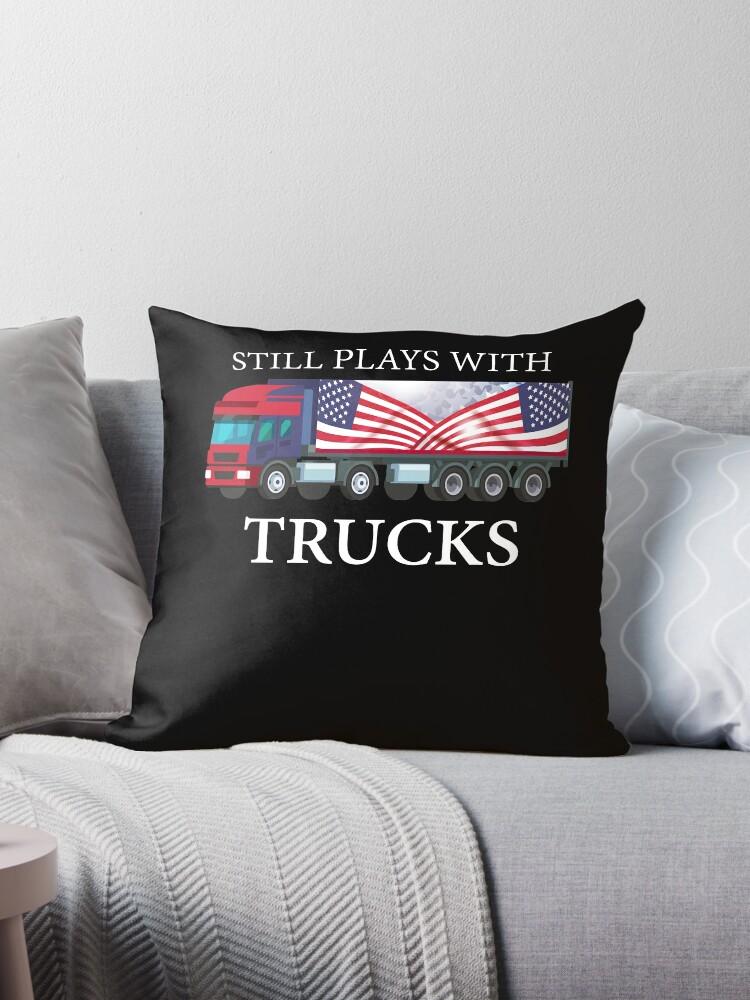 plays with trucks, Truck Driver Shirt, Trucker Gift, Truck Driver Wife, Diesel Shirt, Truck Driver Accessories, Gift for Him iPad Case & Skin  for Sale by Kreature Look
