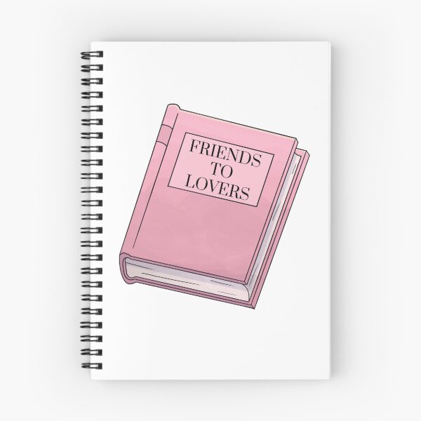 Item preview, Friends to Lovers Pink Book Romance Trope  designed and sold by NimuehArt.