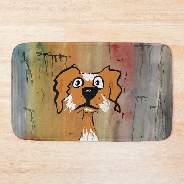 Item preview, Crazy happy abstract working Collie, cocker spaniel, scrufy dog  designed and sold by iancoppack.
