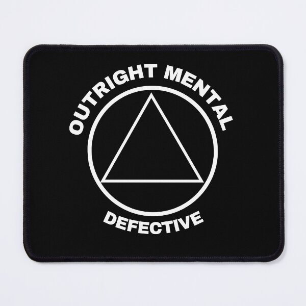 Item preview, Outright Mental Defective Circle and Triangle Black Background designed and sold by a-new-light.