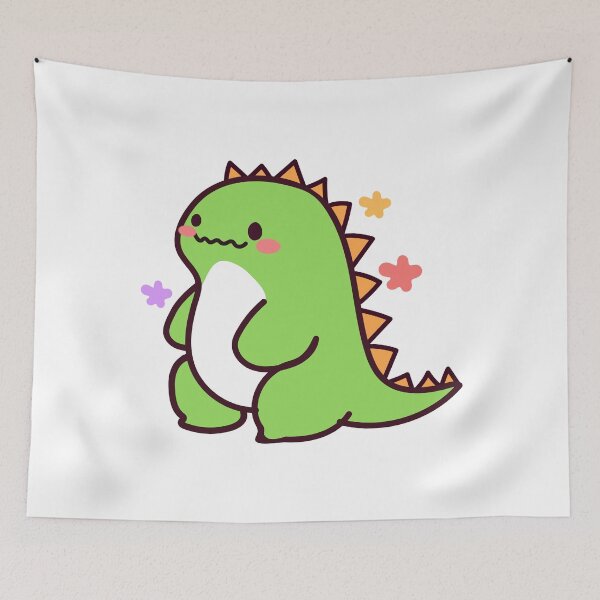 Item preview, Kawaii cute green dino designed and sold by NumbleRay.