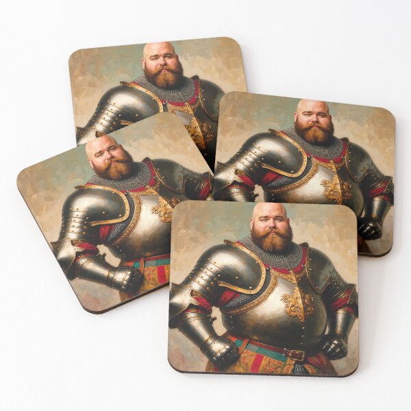 Item preview, Chubby Bearded Knight designed and sold by Michael Bastianelli.