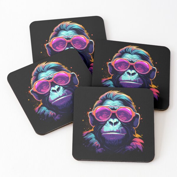 Item preview, Chimpanzee with sunglasses designed and sold by DerSenat.