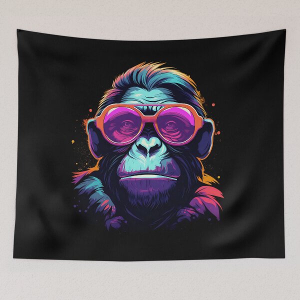 Item preview, Chimpanzee with sunglasses designed and sold by DerSenat.