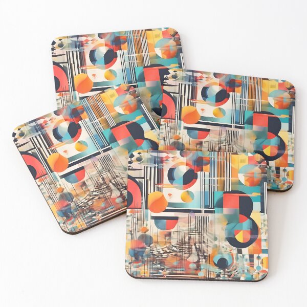 Item preview, Marvelous Colorful Bauhaus Pattern  designed and sold by DigiDreamyArt.