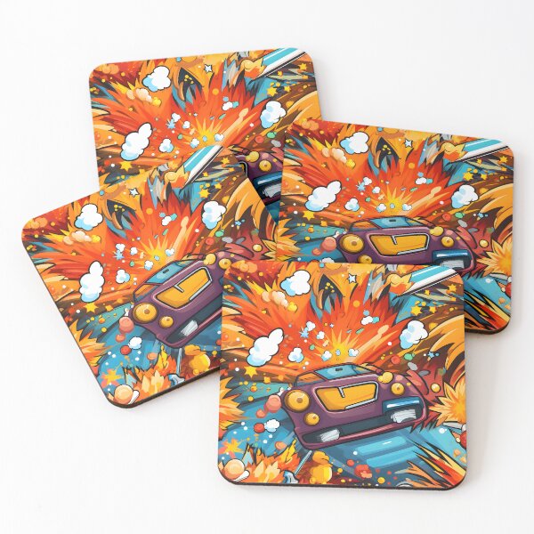 Item preview, Race car explosion designed and sold by Sp3ctrumOfColor.