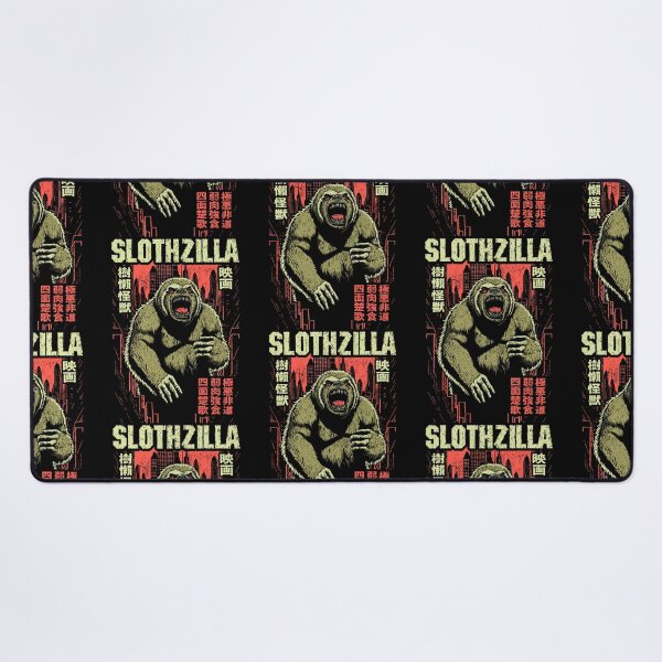 Item preview, Slothzilla Vintage Japanese Sloth Lover Monster Movie Poster designed and sold by GrandeDuc.