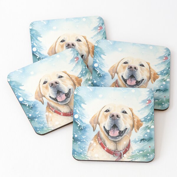 Item preview, Labrador Mistletoe Playdate designed and sold by cute-animals99.
