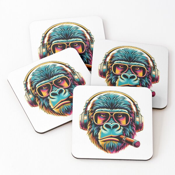 Item preview, King Boss Ape Sticker designed and sold by Unbranddigitalart.