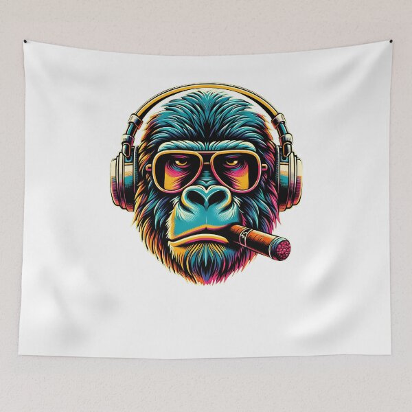 Item preview, King Boss Ape Sticker designed and sold by Unbranddigitalart.