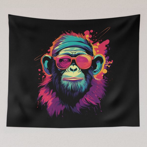 Item preview, Chimpanzee with sunglasses designed and sold by DerSenat.