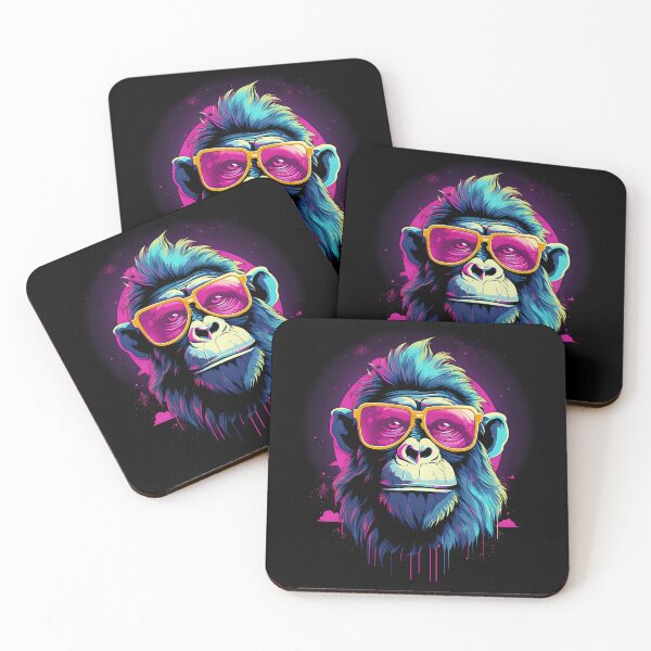 Item preview, Chimpanzee with sunglasses designed and sold by DerSenat.