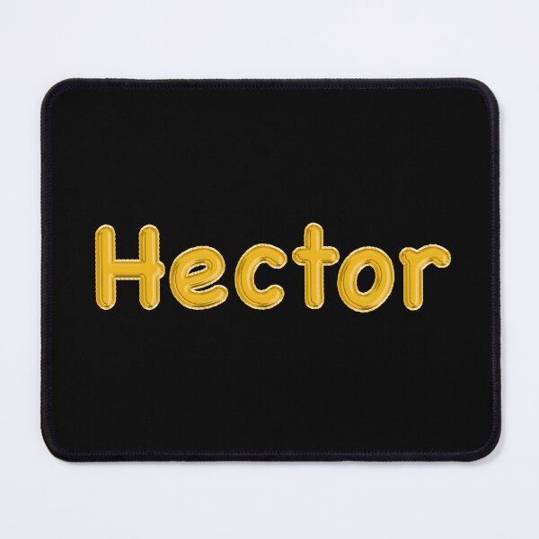 Item preview, Golden Balloon Hector Name Label (Black) designed and sold by NormadWorld.